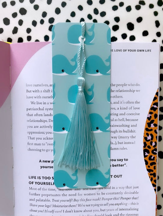 Whale Tassel Bookmark