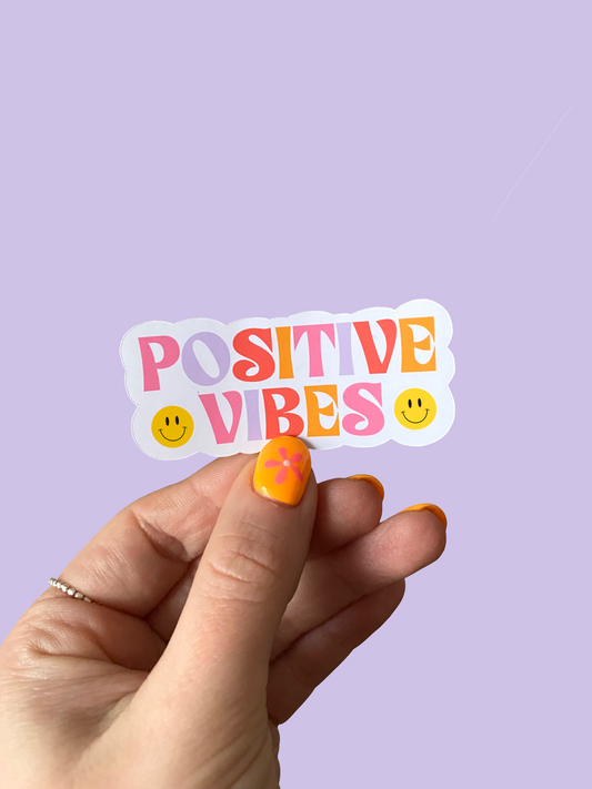 Positive Vibes Glossy Sticker
