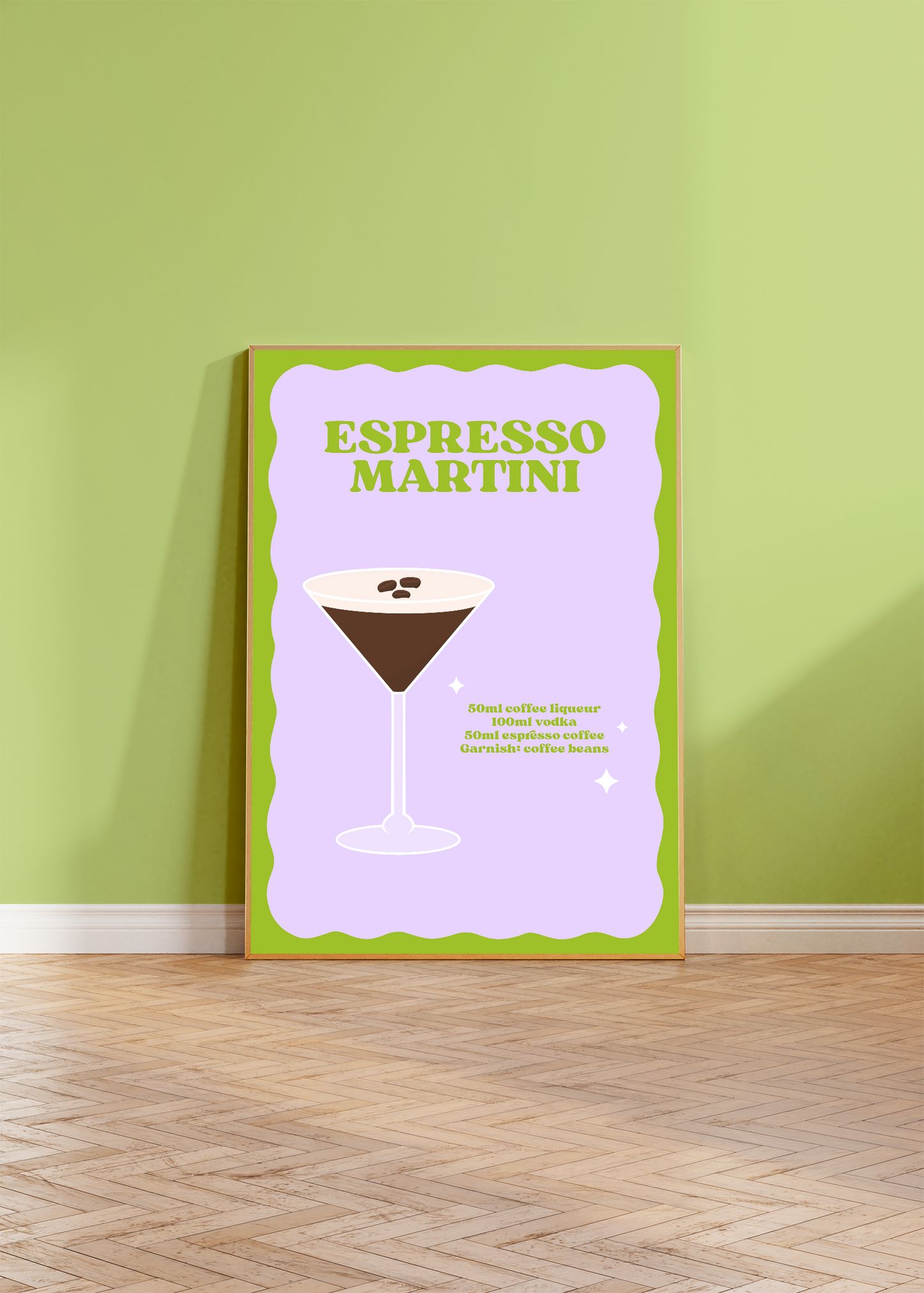 Espresso Martini Cocktail Wall Art Print
