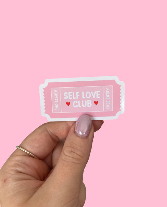 Self Love Club Glossy Sticker