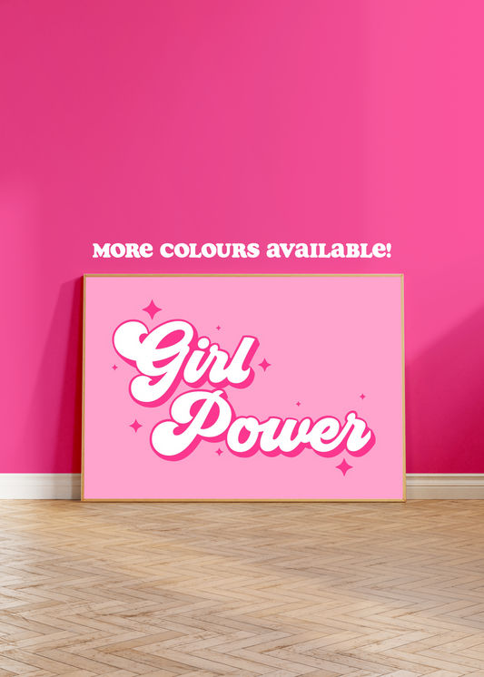 Girl Power Wall Art Print