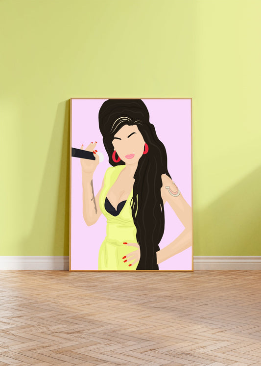 Amy Winehouse Inspired Wall Art