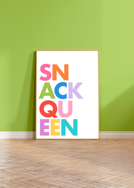 Snack Queen Wall Art Print