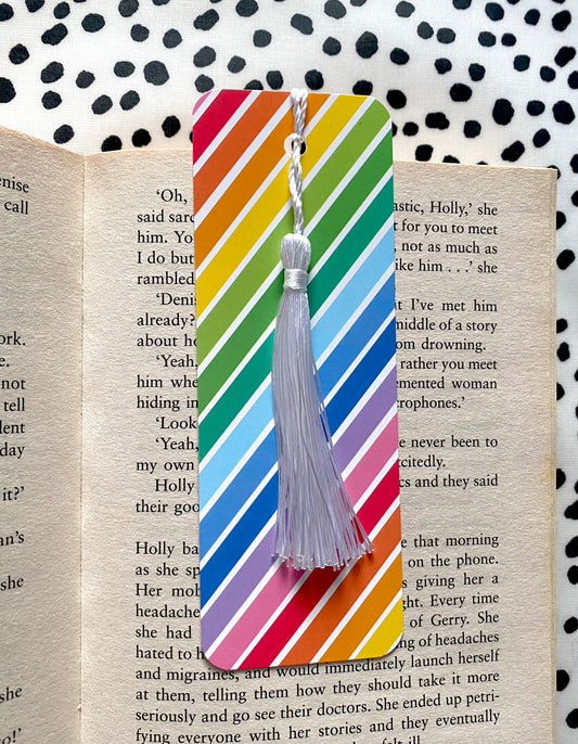 Rainbow Tassel Bookmark