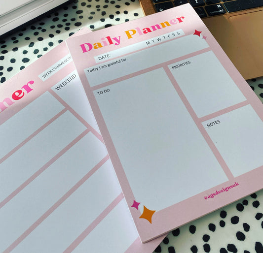 Daily Planner A5 Notepad