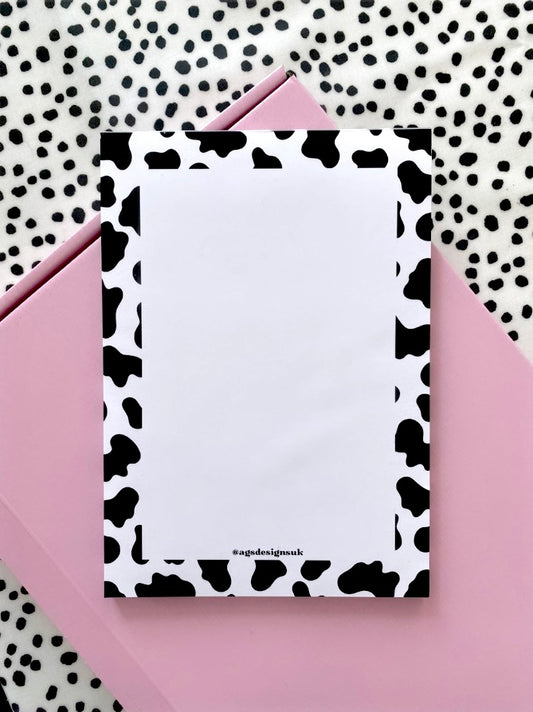 Cow Print A5 Notepad