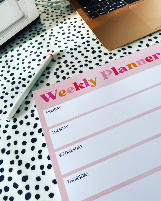 Weekly Planner A4 Notepad